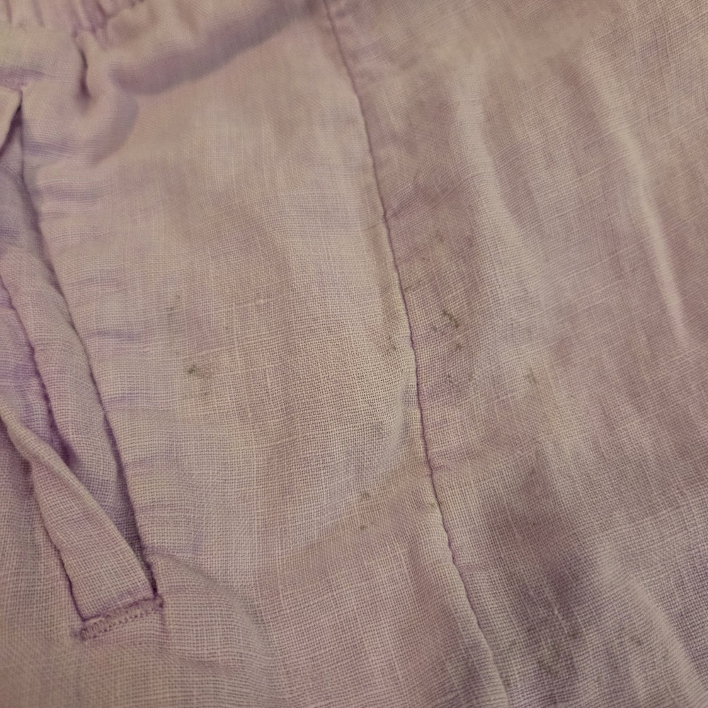 2 PC LILLY PULITZER Callahan Seafoam Montauk | Lavender Brea Linen Shorts 12/L - Picture 13 of 14